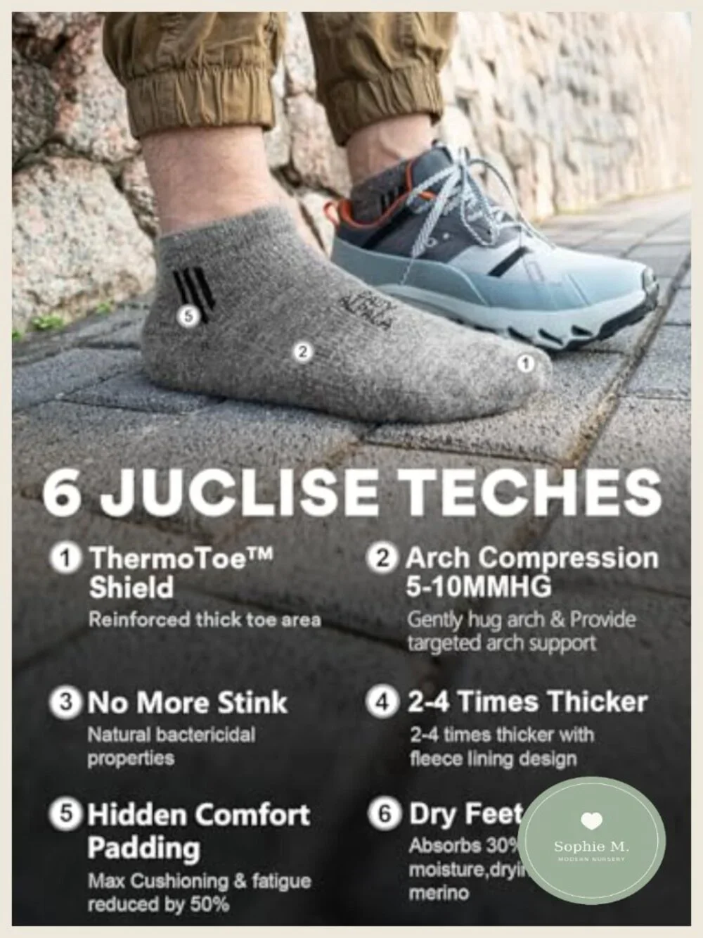 Alpaca Wool Ankle Socks Lightweight Breathable Athletic Hiking Running